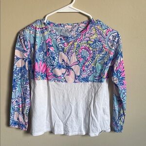Colorful Floral Long Sleeve Top (Bin M)